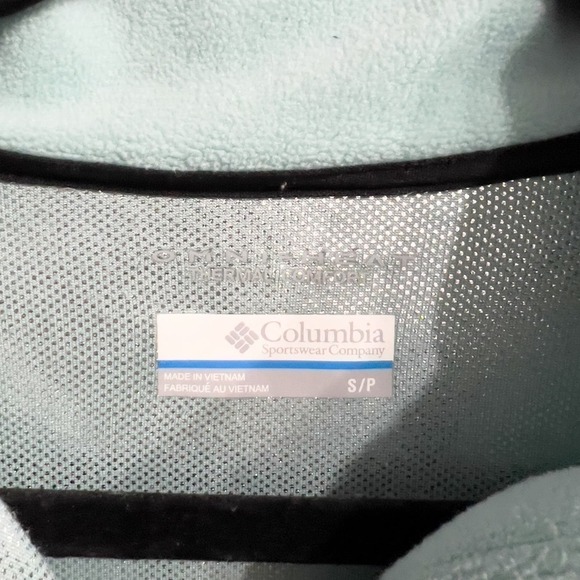 Columbia Titanium Fleece Quarter Zip Fleece Pullover Womens Small Green - Picture 3 of 7